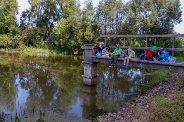 Svačina u rybníka u Čížova - projektový den v NP Podyjí